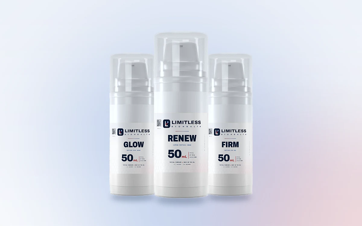 Private-label peptide skincare bottle